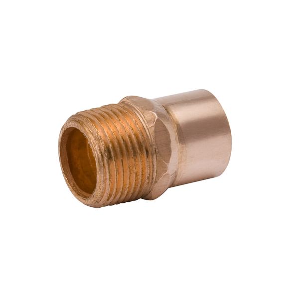 Adapter, 1/4" OD x 3/8", C x MPT